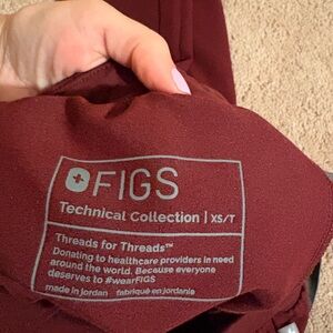 Figs Maroon Joggers